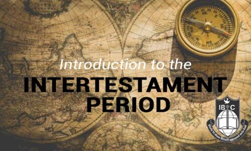 DTH005 Introduction to Inter–Testament Period