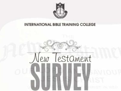 CTH007 New Testament Survey